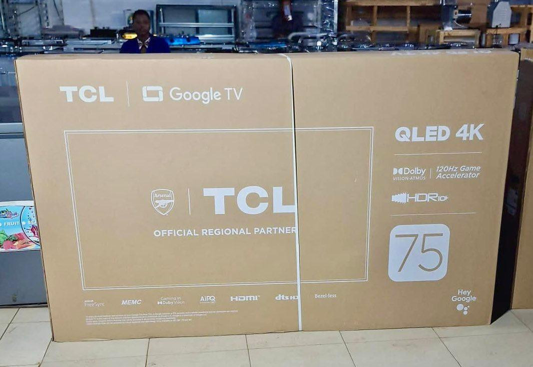 TCL 75” Smart QLED 4K Android Frameless Tv  With QLED Pro, 120Hz & Dobly Vision Atmos -