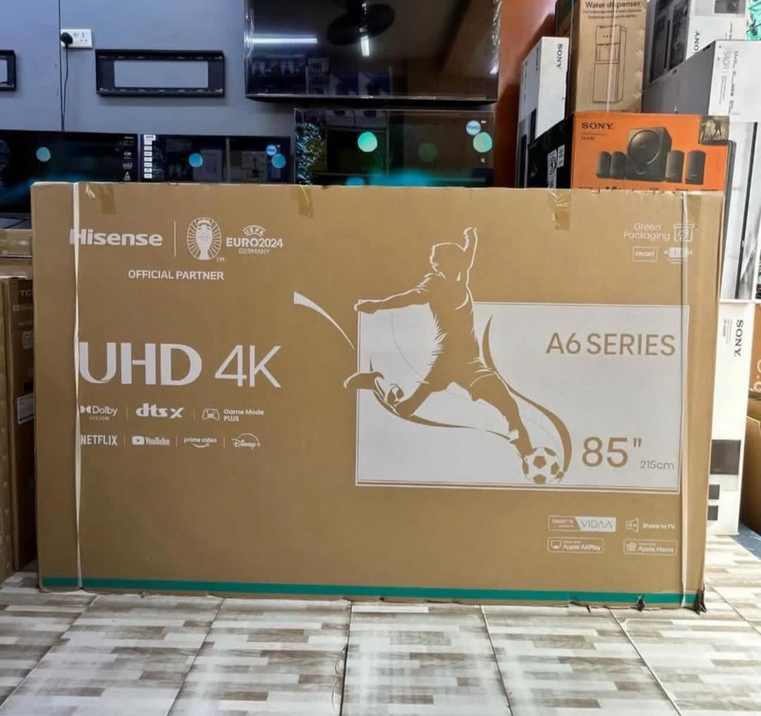 Hisense 85” A6 Smart VIDAA UHD 4k Frameless TV-