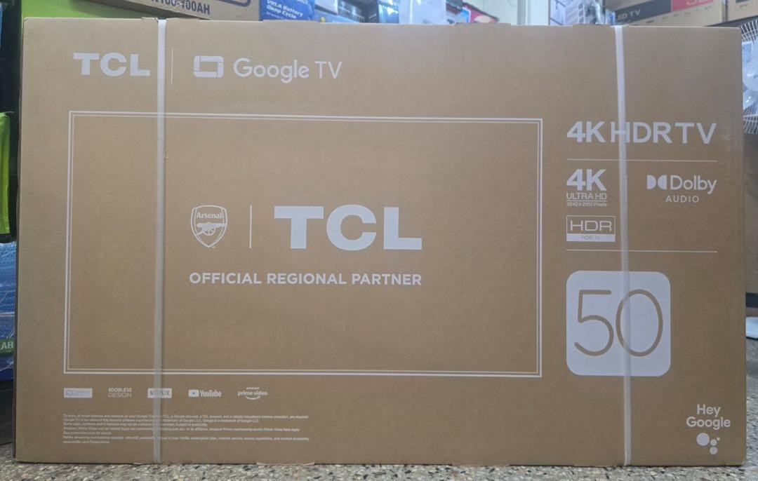 TCL 50” Smart Android UHD 4k Frameless Tv With Bluetooth & Dolby Audio