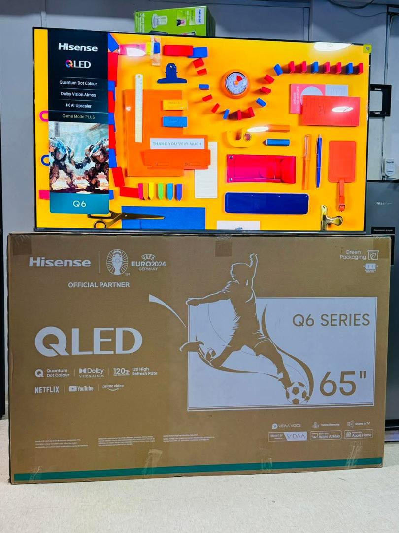 Hisense 65” Smart Q6 QLED 4K Smart VIDAA Frameless Tv