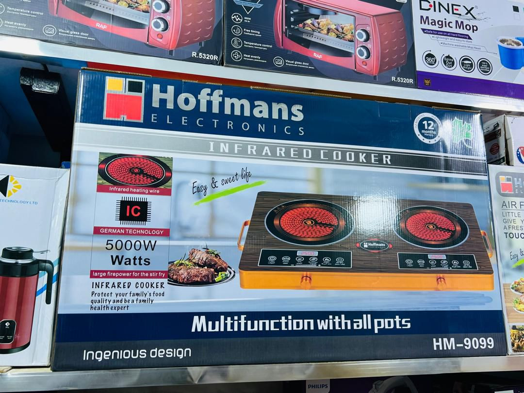 Hoffmans Double Touch Glass Top Infrared Cooker