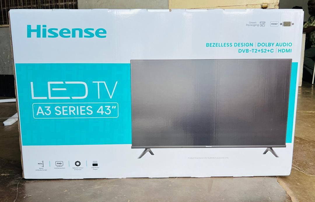 Hisense 43” Digital Frameless Tv with Inbuilt Free to Air Decoder
