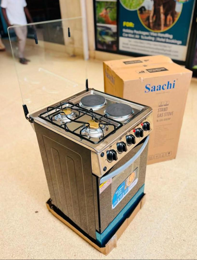 Saachi 50by50 With 2 Gas Plates + 2 Hot Plates & Gas Oven