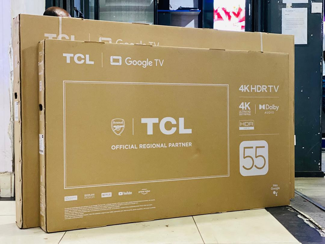 TCL 55” Smart Android UHD 4k Frameless Tv With Bluetooth & Dolby Audio