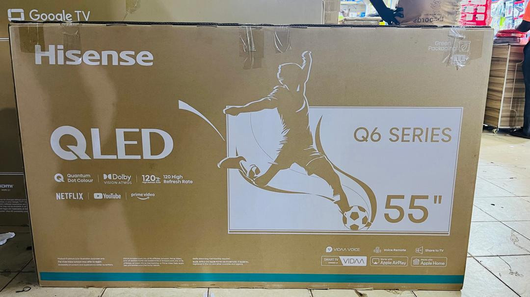Hisense 55” Smart Q6 QLED 4K Frameless Tv