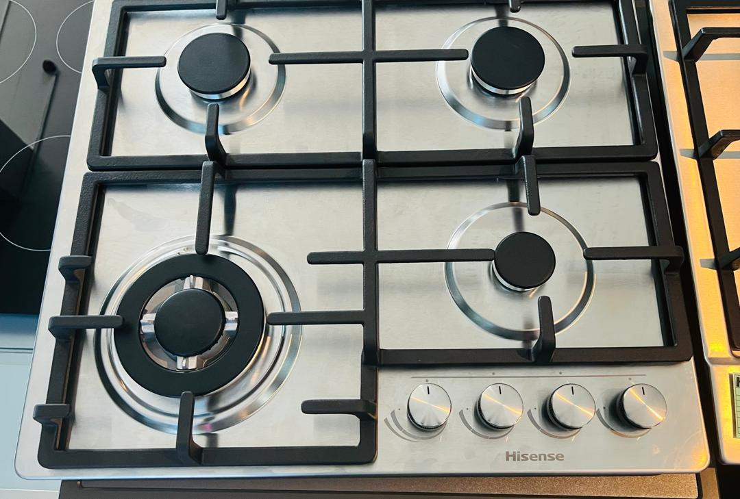 Hisense 60by60cm Built-in Gas Hob With Stainless Steel -